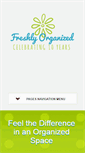 Mobile Screenshot of freshlyorganized.com